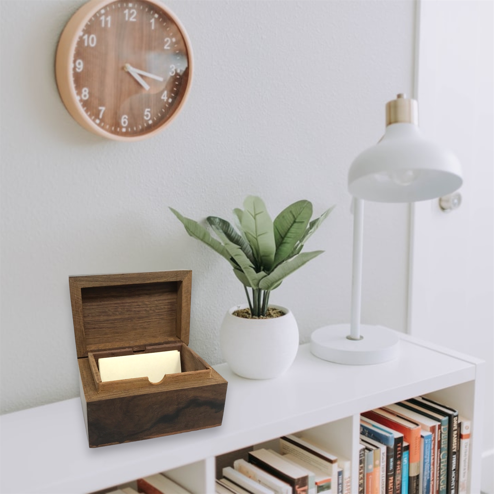 Curved Business Card Holder Box 