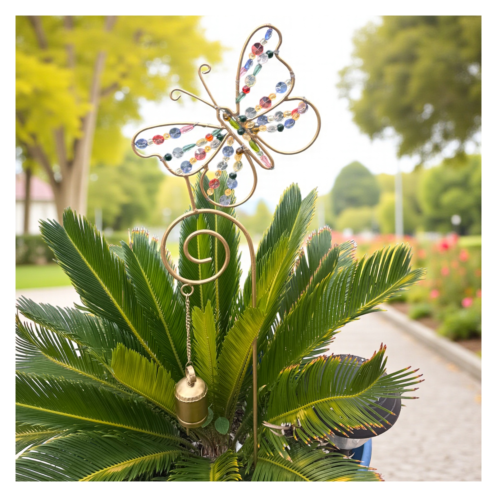 Bejeweled Butterfly Garden Stake 